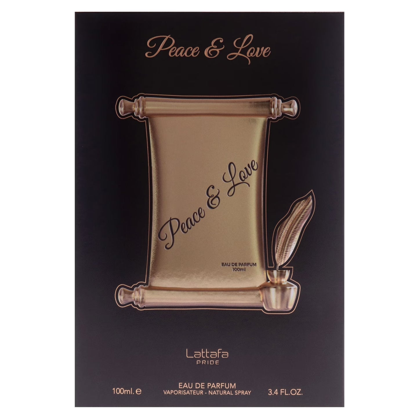 Lattafa Pride Peace & Love Eau De Parfum 100ml Long Lasting Unisex Perfume