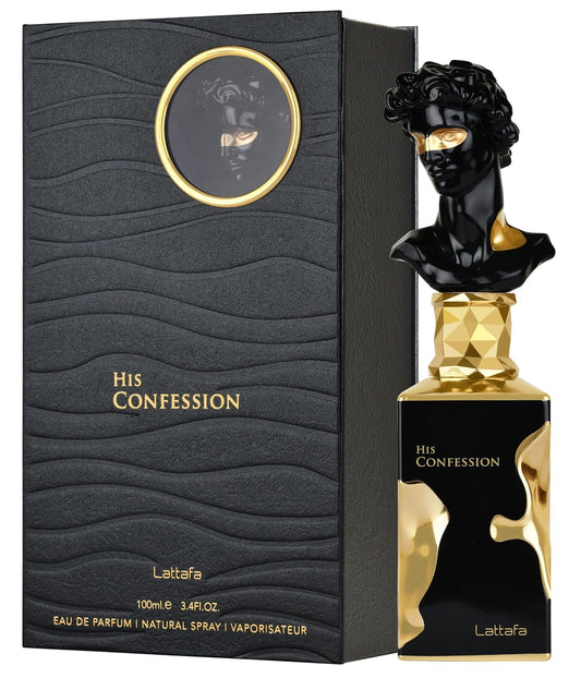 Lattafa His Confession Eau De Parfum 100ml Long Lasting Perfume for Men