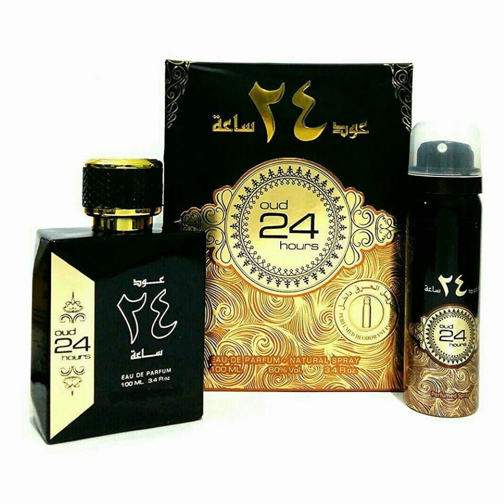 Ard Al Zaafaran Oud 24 Hours Eau De Parfum 100ml with Free 50ml Deo Long Lasting Unisex Perfume