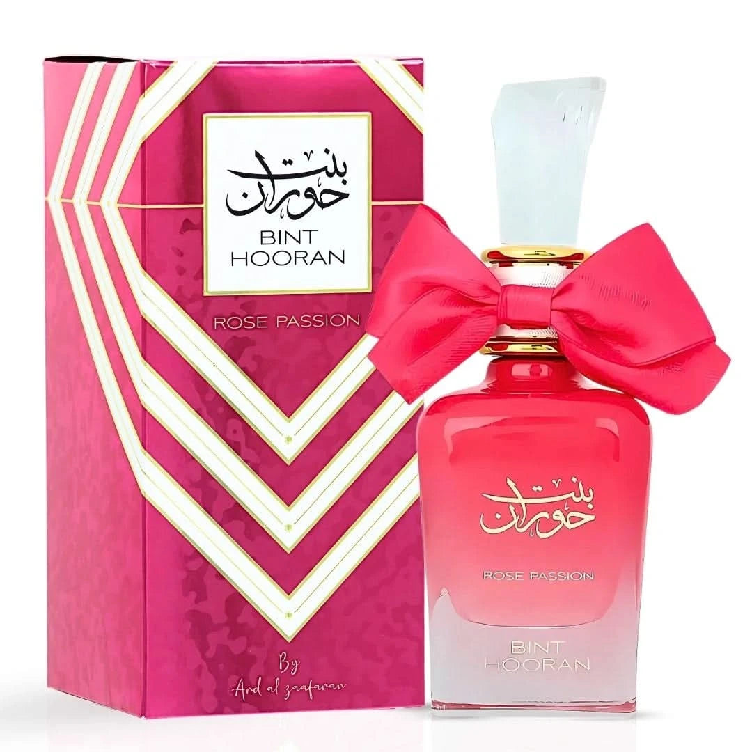 Ard Al Zaafaran Bint Hooran Rose Passion Eau De Parfum 100ml Long Lasting Perfume for Women